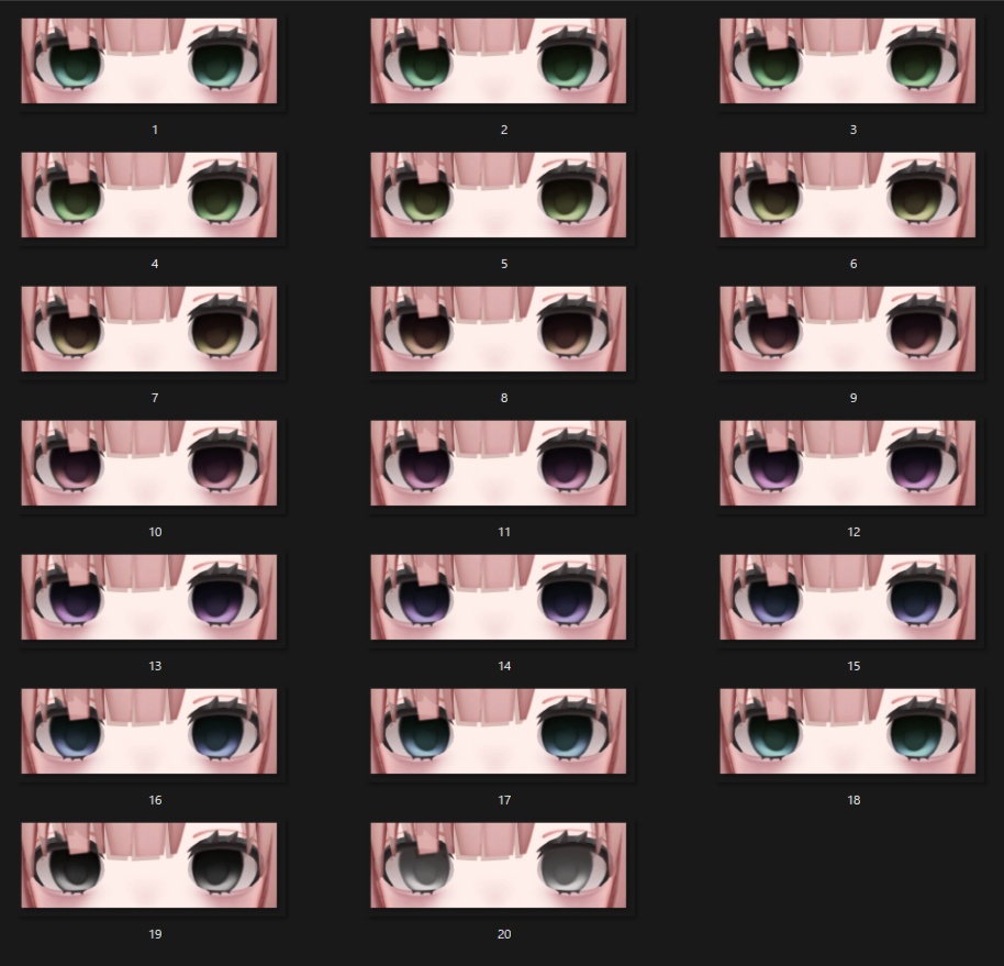 【Licolis/りこりす】Downer Eye & Make up Texture