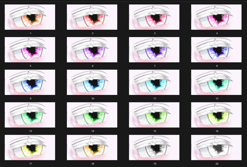 【Urara/うらら】 Cyber Eye & Make up Texture 64種✨