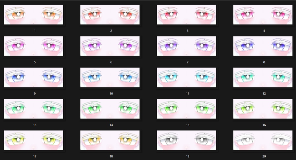 【Urara/うらら】 Cyber Eye & Make up Texture 64種✨