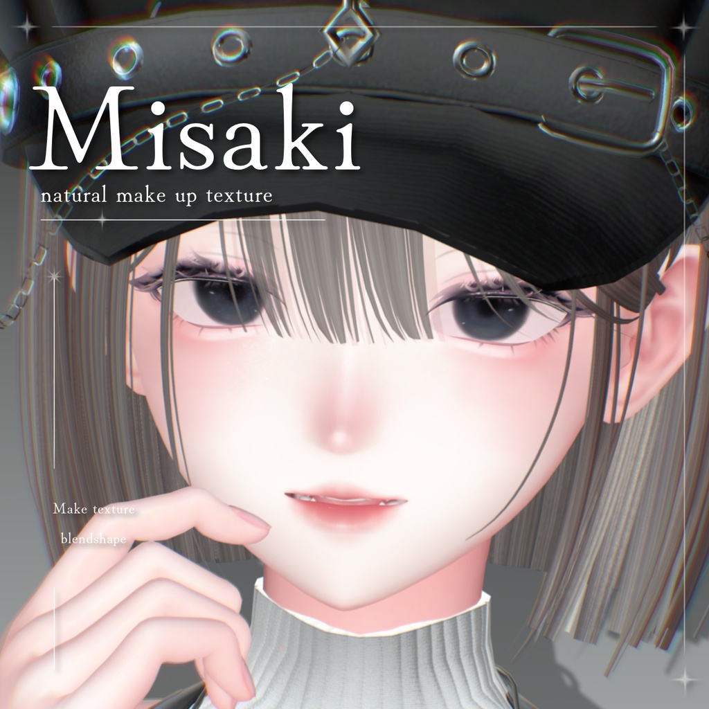 セール中‼️【Misaki/海咲】Natural Make up texture blendshape 付き ✨