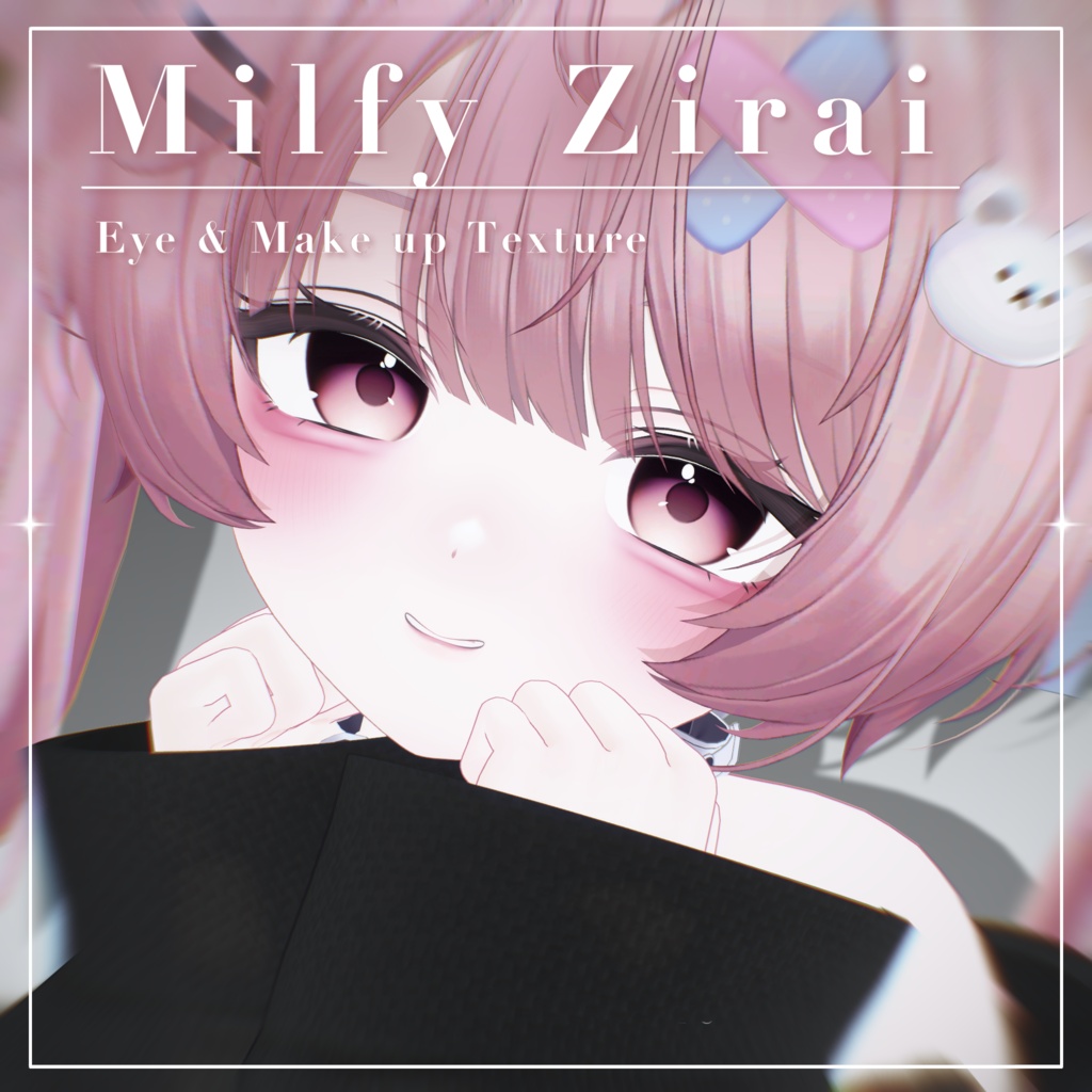 【Milfy/ミルフィ】Zirai Eye & Make up Texture 44種 ❤︎ blendshape付き✨