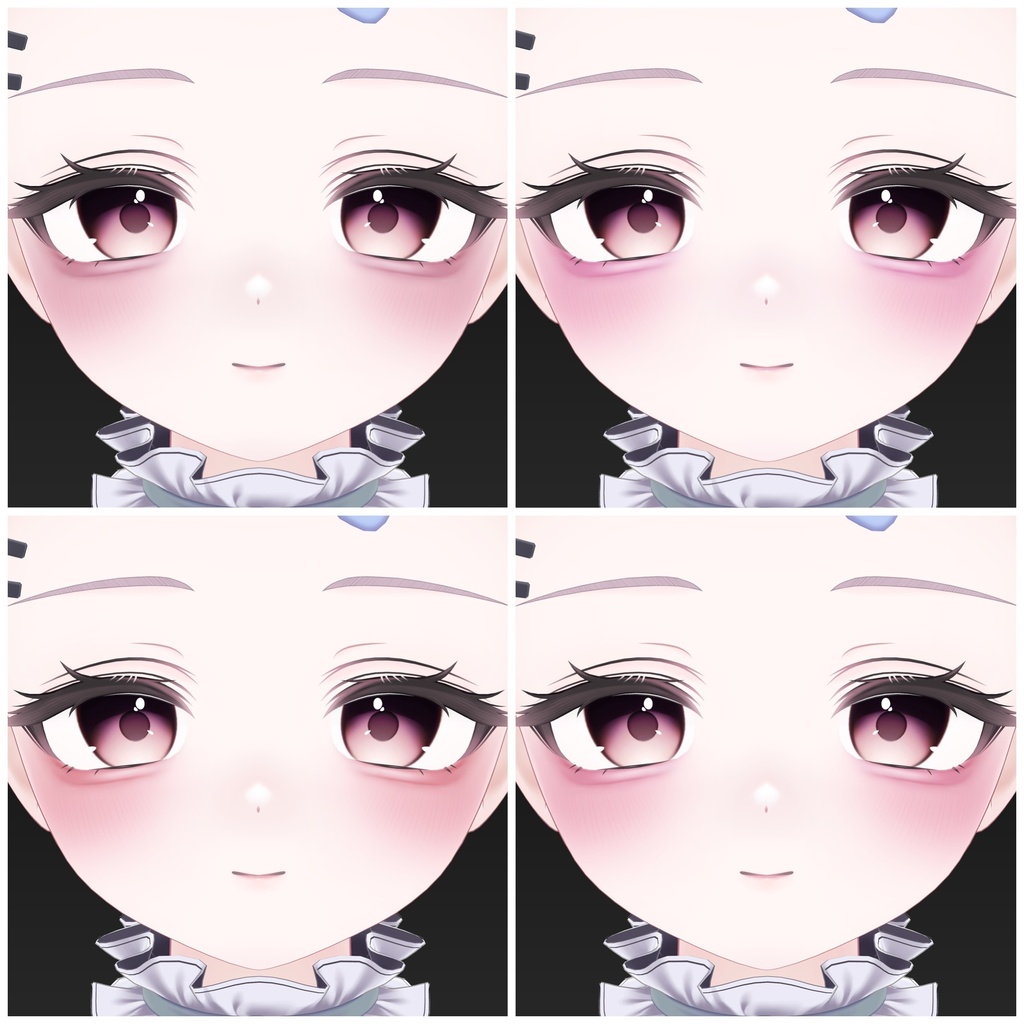 【Milfy/ミルフィ】Zirai Eye & Make up Texture 44種 ❤︎ blendshape付き✨