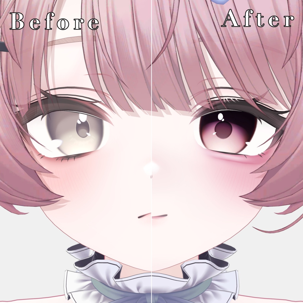 【Milfy/ミルフィ】Zirai Eye & Make up Texture 44種 ❤︎ blendshape付き✨