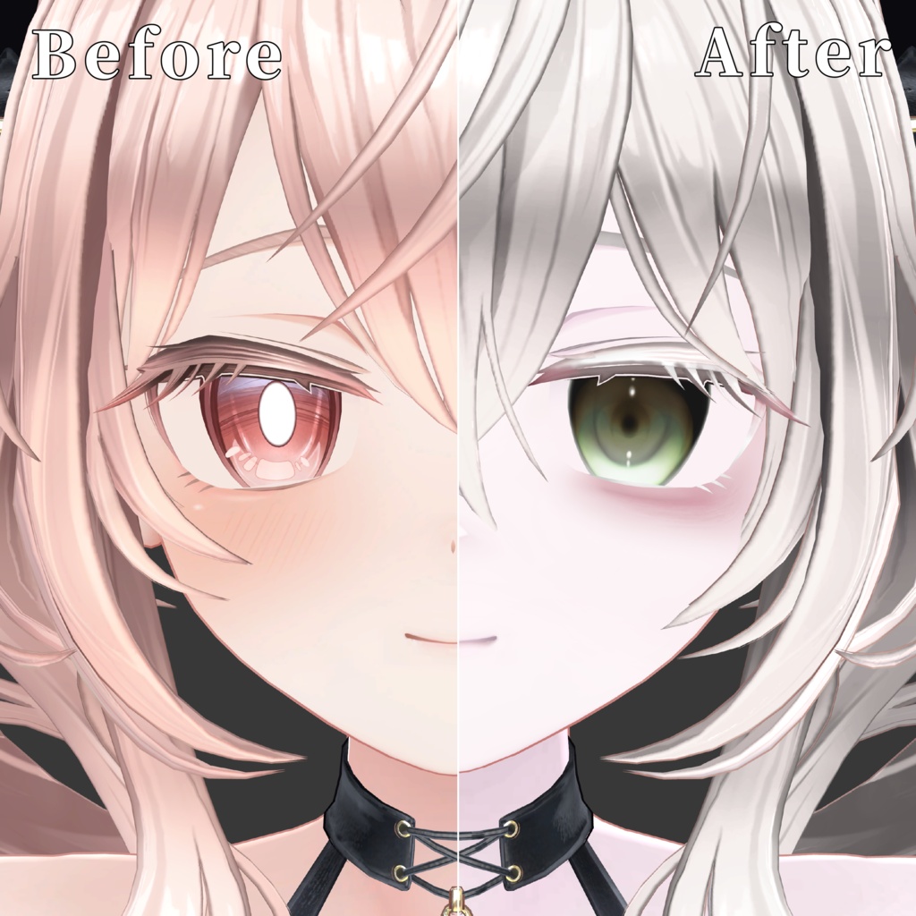 【Ellell/エルエル】傾国 Eye & Make up Texture ✧ blendshape付き✨