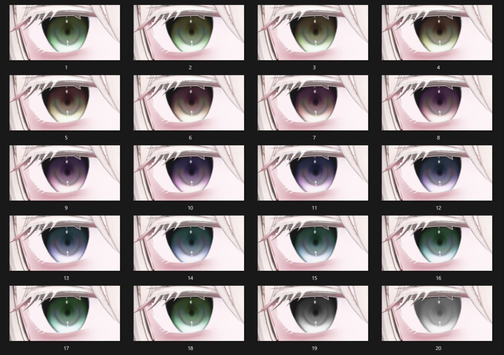 【Ellell/エルエル】傾国 Eye & Make up Texture ✧ blendshape付き✨