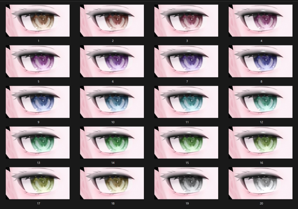 【Nagi/凪】澄水 Eye & Make up Texture 53種 + blendshape✨