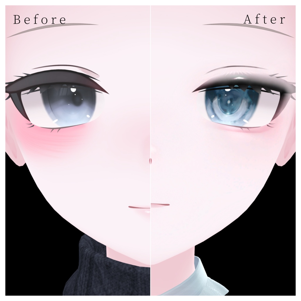 【Nagi/凪】澄水 Eye & Make up Texture 53種 + blendshape✨