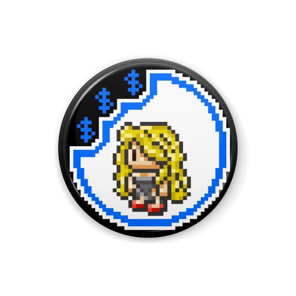「ドット絵ビューティ」ギャングスターパラダイス2次創作缶バッジ