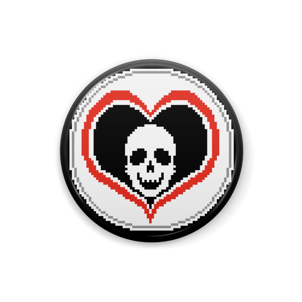「ドット絵BLACK LIFE」 ギャングスターパラダイス2次創作缶バッジ