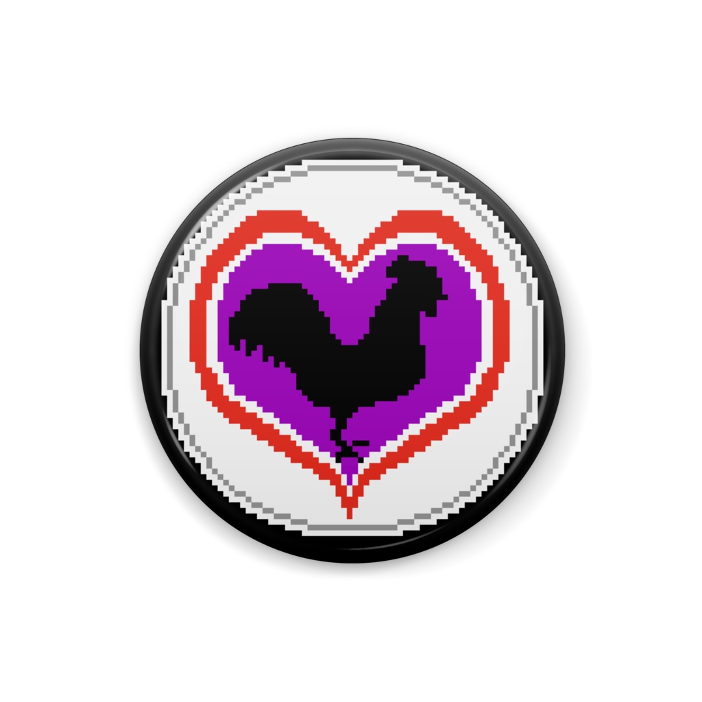 「ドット絵PURPLE LIFE」 ギャングスターパラダイス2次創作缶バッジ