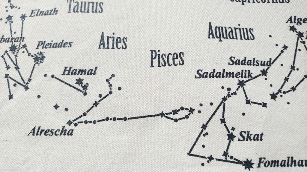 黄道十二宮トートバッグ《星運びの手提げ(黄道十二宮)/Tote bag【Zodiac】》