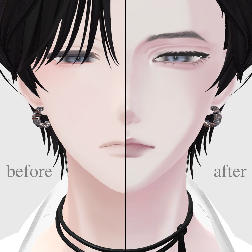 【水瀬】_k-popアイドル風 eye & make up texture