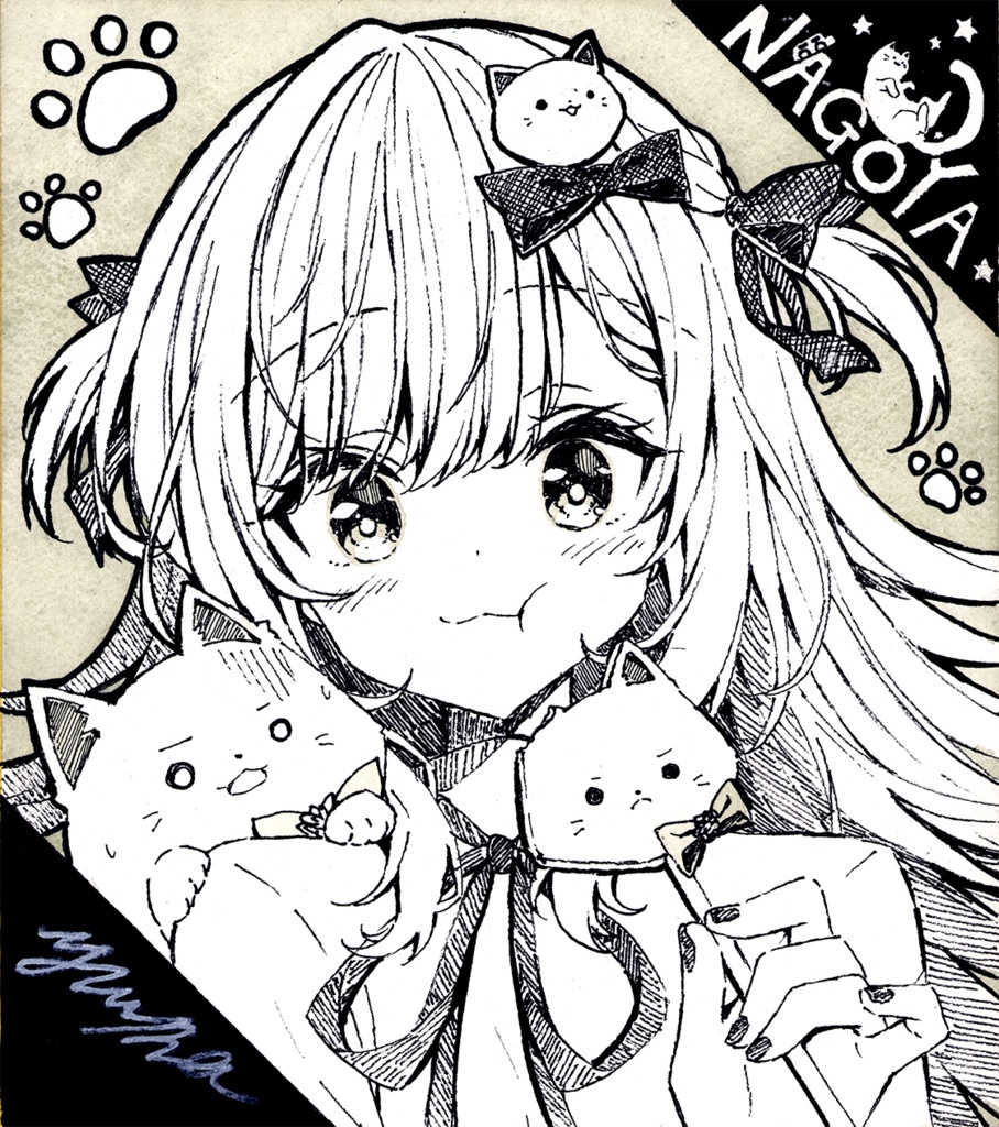 MIZUNEKOTEI色紙コレクションファイル 複製色紙全種類セット版