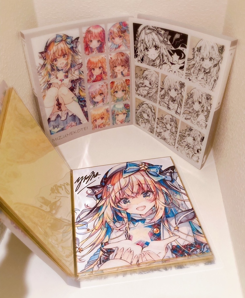 MIZUNEKOTEI色紙コレクションファイル 複製色紙全種類セット版