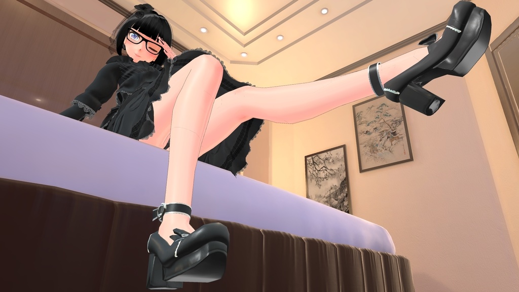 【VRChat】靴とヘッドドレス