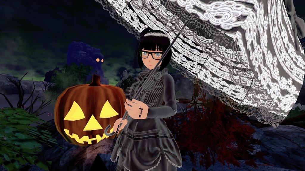 【VRChat】ゴシックなパラソル