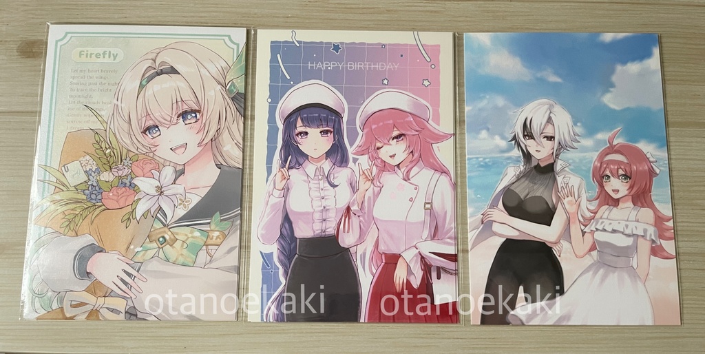 c106 女の子　各1枚　ポスカセット