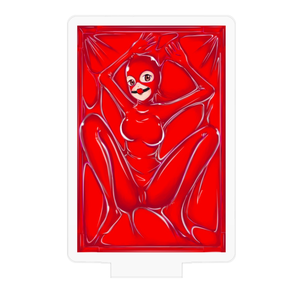 ラバーベッドガール-赤