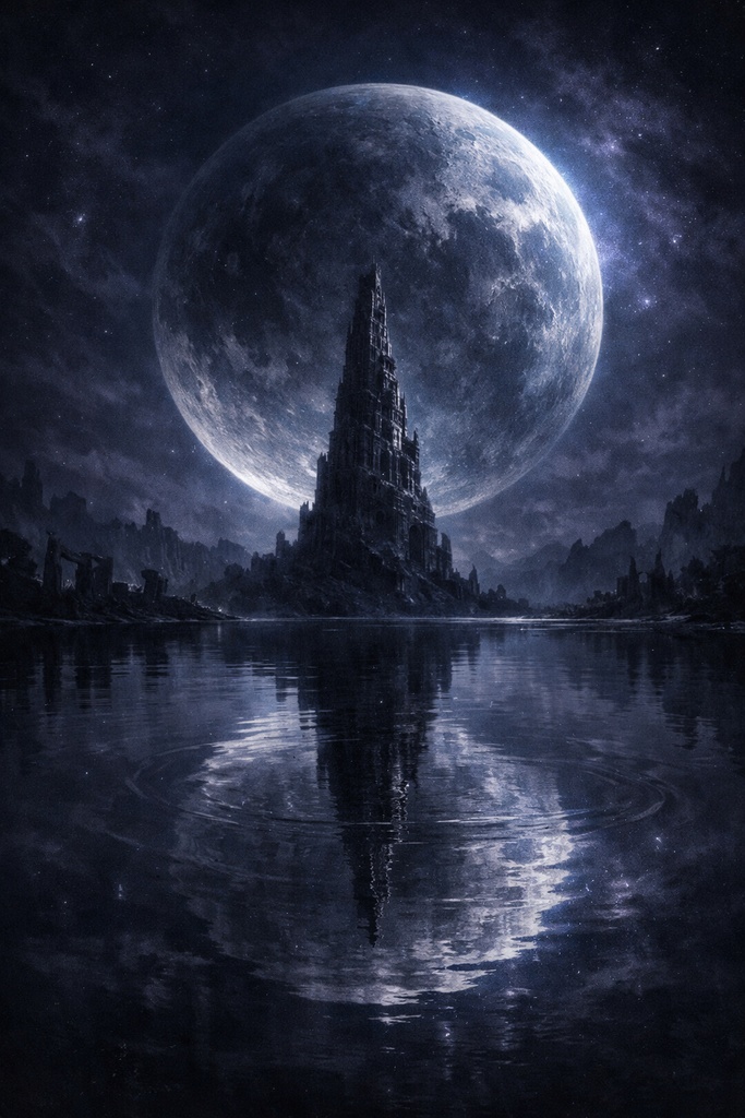 幻想画 背景素材｜ダークファンタジー｜AI生成イラスト