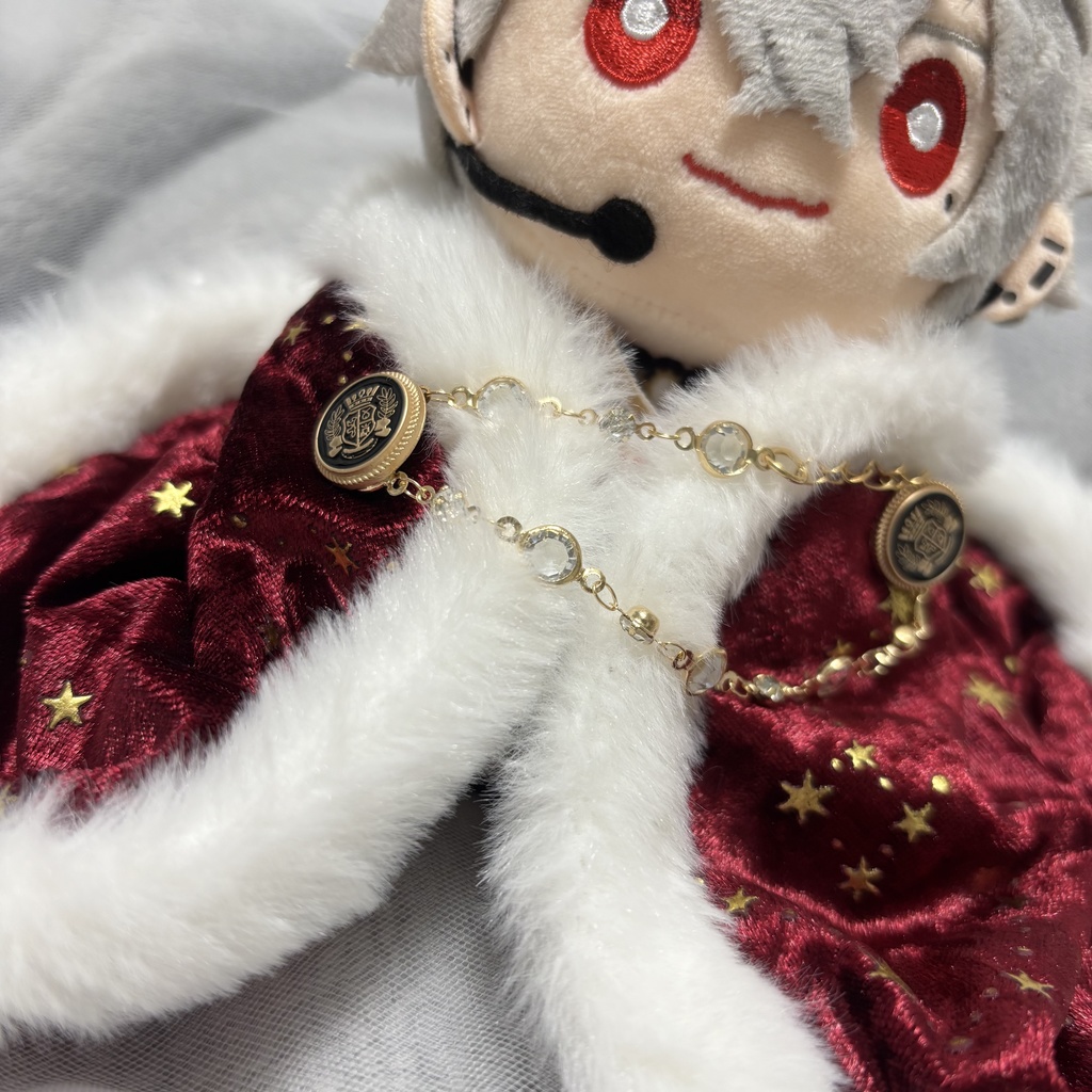 ꒰ 15~25cmぬい服 ꒱ ベロア風ロイヤルケープ カラー2色