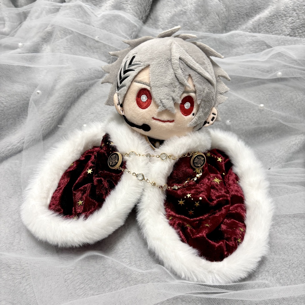 ꒰ 15~25cmぬい服 ꒱ ベロア風ロイヤルケープ カラー2色