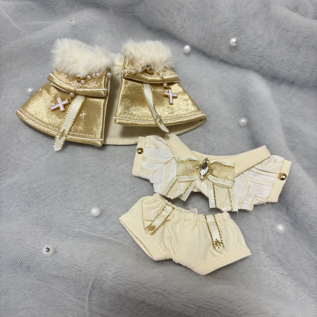 ꒰ 10~12cm用ぬい服 ꒱ ロイヤル王子様セット (全2色)