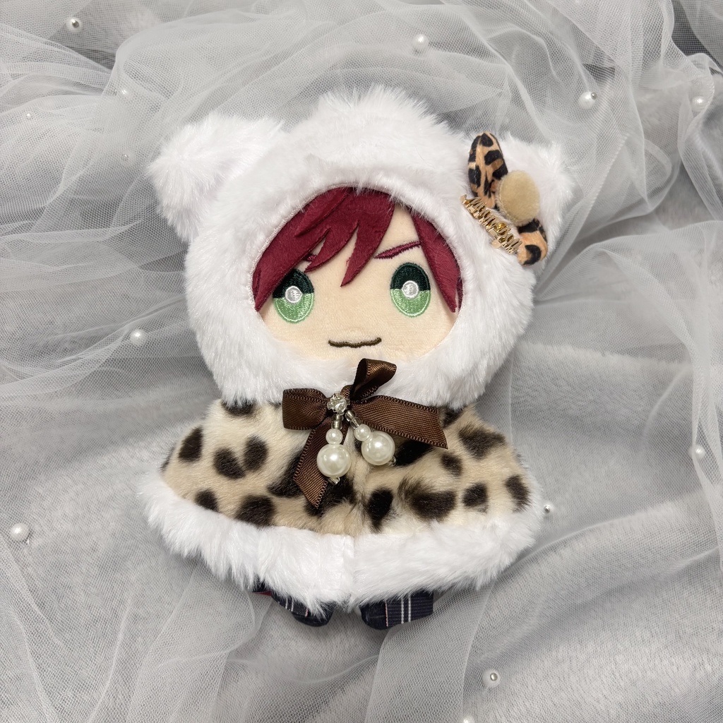 ꒰ 10~20cm用ぬい服 ꒱ ネコ耳ポンチョ ( 全3色 )