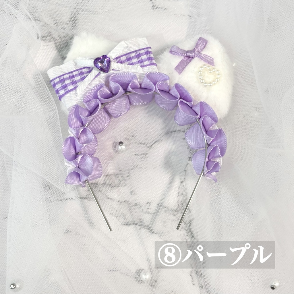ぬい用カチューシャ ꒰ チェックシリーズ ꒱ 全7色