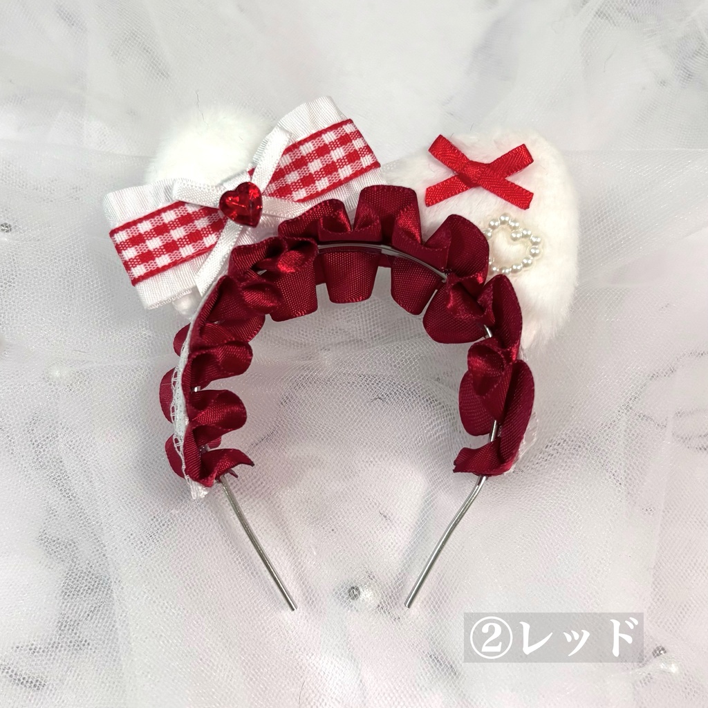 ぬい用カチューシャ ꒰ チェックシリーズ ꒱ 全7色