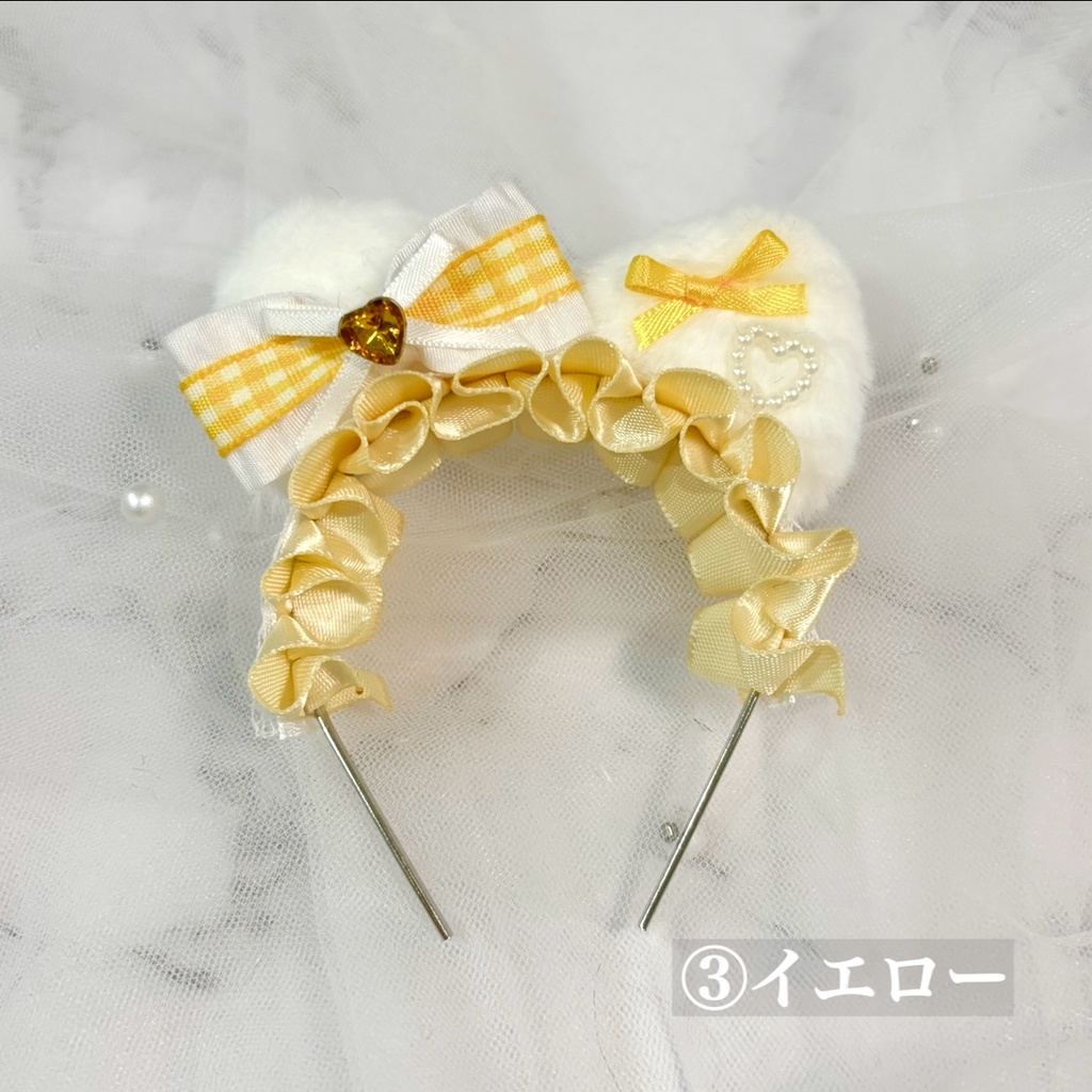 ぬい用カチューシャ ꒰ チェックシリーズ ꒱ 全7色