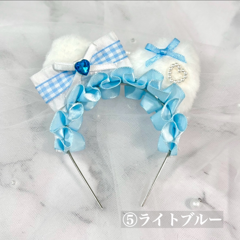 ぬい用カチューシャ ꒰ チェックシリーズ ꒱ 全7色