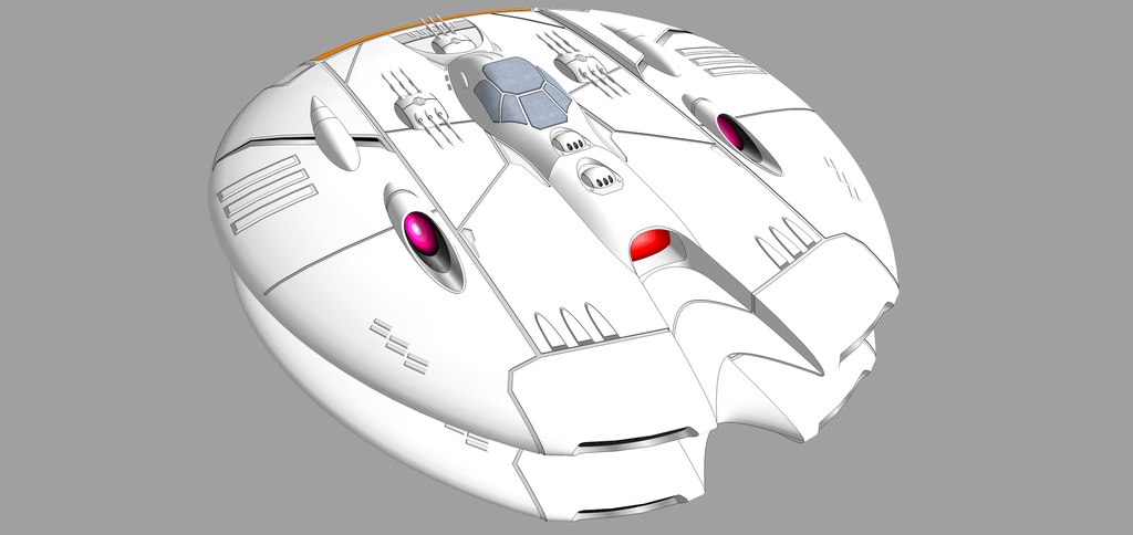 親子共作 ダゴン艦隊円盤型旗艦