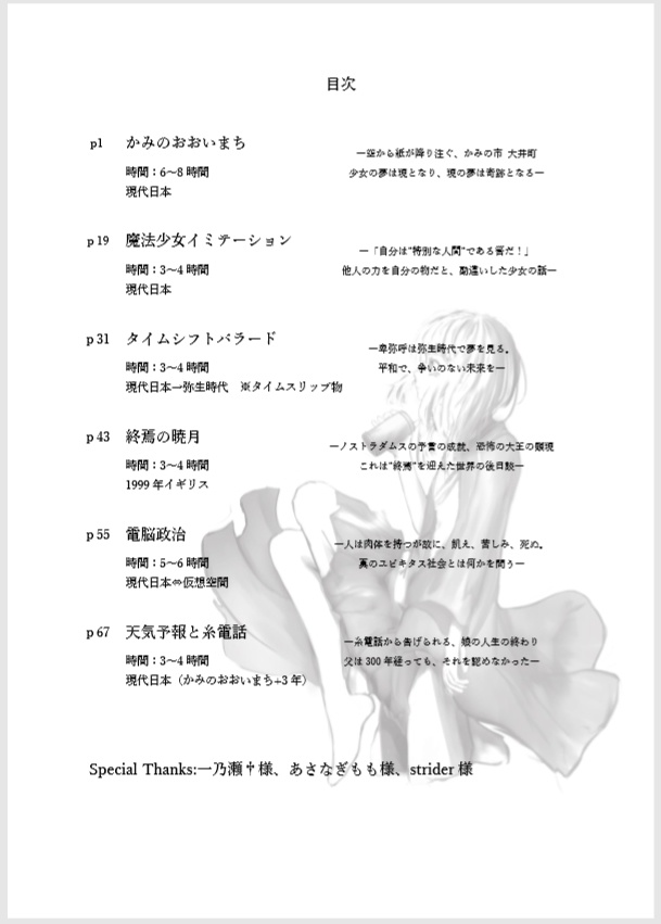 CoC6版シナリオ集『かみのおおいまち』