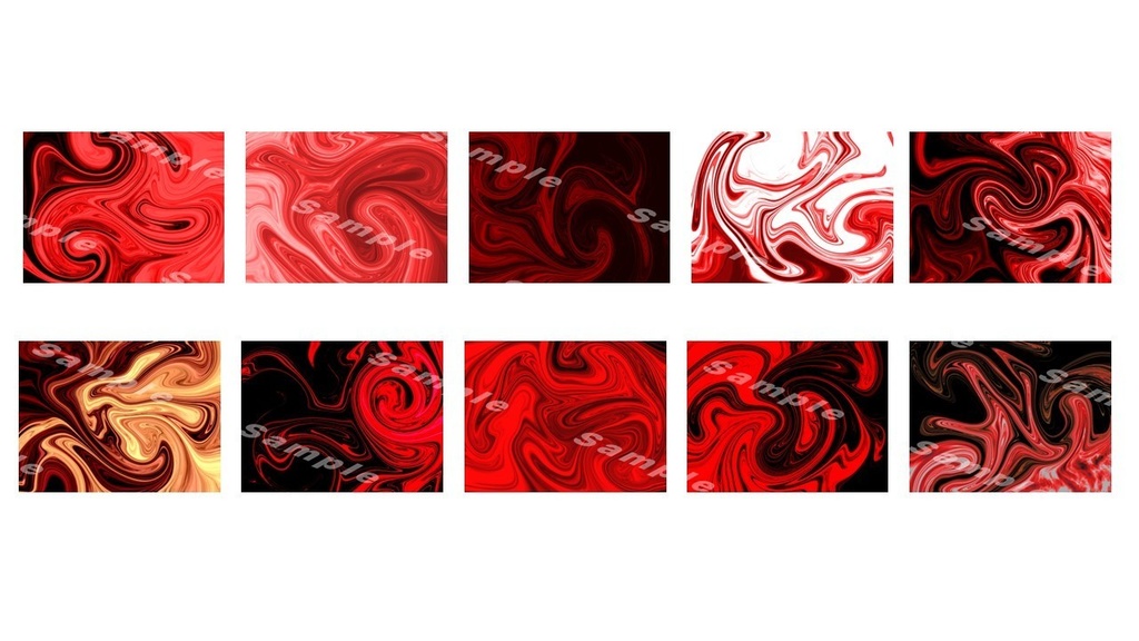 ホラー系マーブル模様(赤)イラスト素材