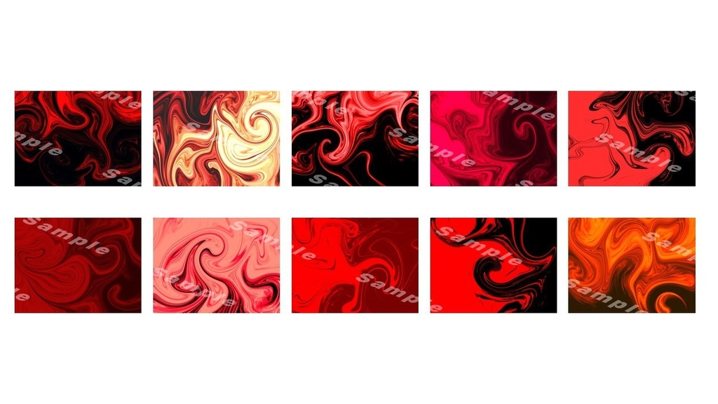 ホラー系マーブル模様(赤)イラスト素材