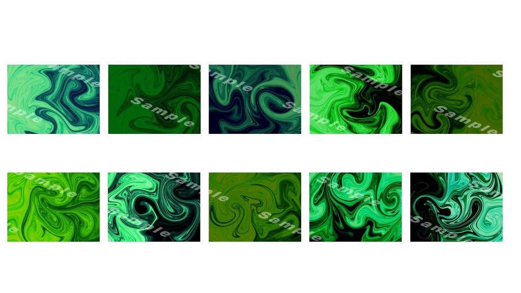 ホラー系マーブル模様(緑)イラスト素材