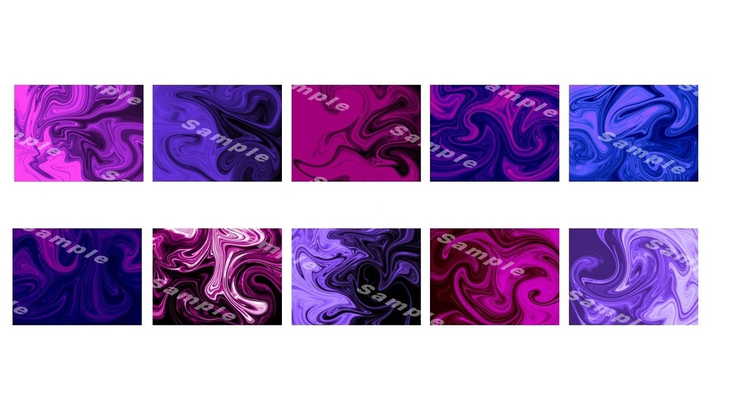 ホラー系マーブル模様(紫)イラスト素材