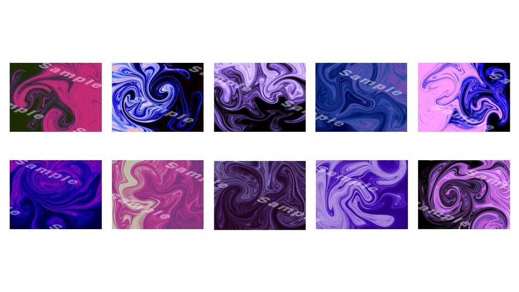 ホラー系マーブル模様(紫)イラスト素材