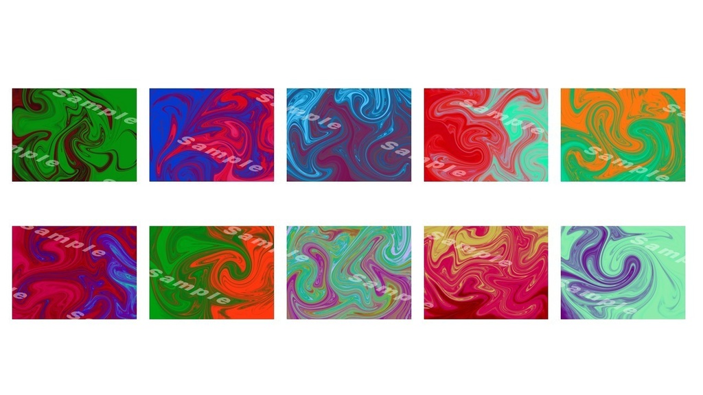 ホラー系マーブル模様(サイケデリック)イラスト素材