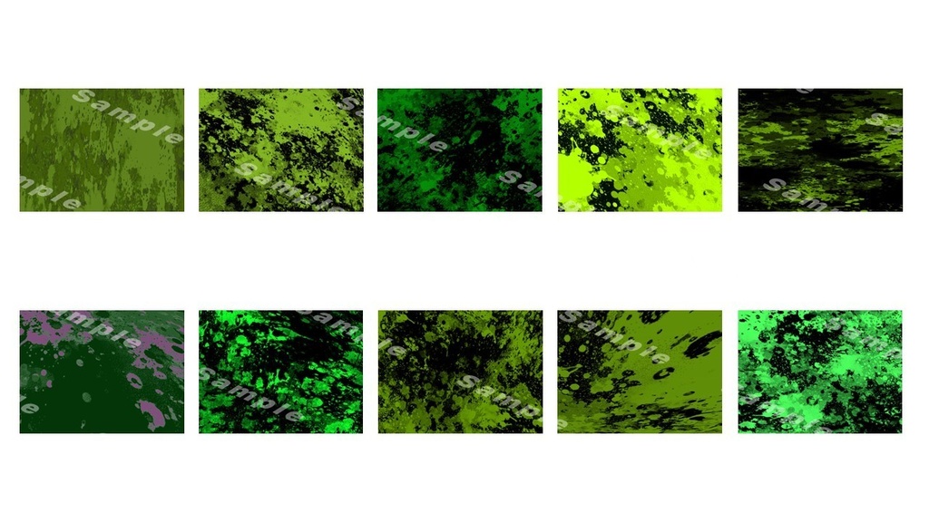 スプラッシュ背景（緑）イラスト素材