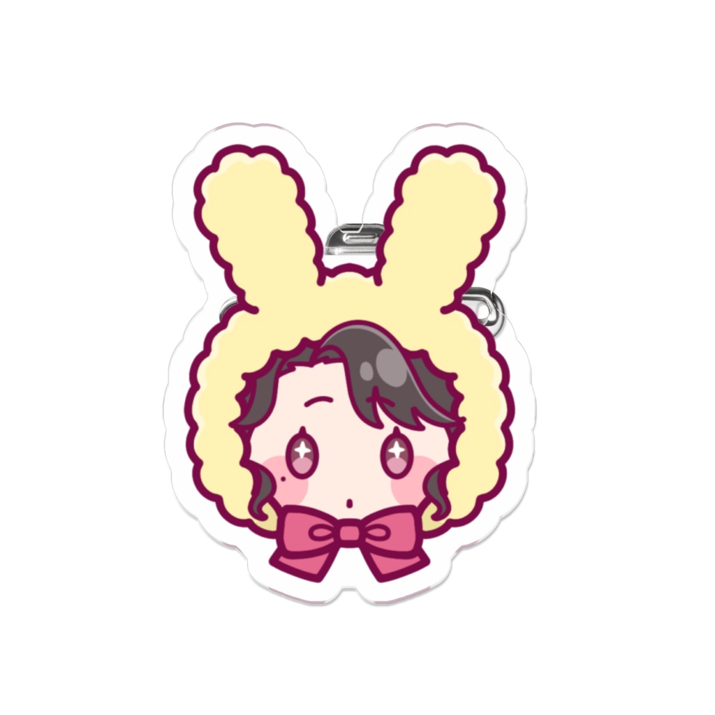 アクリルバッジ(うさなで)