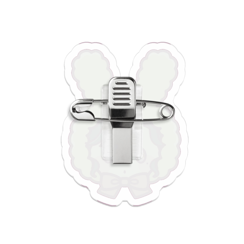 アクリルバッジ(うさなで)