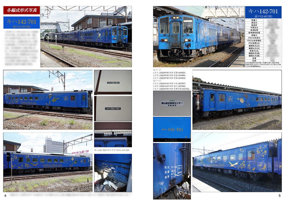 【ネコポス発送同梱不可】キハ141系700番代「SL銀河」 旅客車資料写真集(第3版)