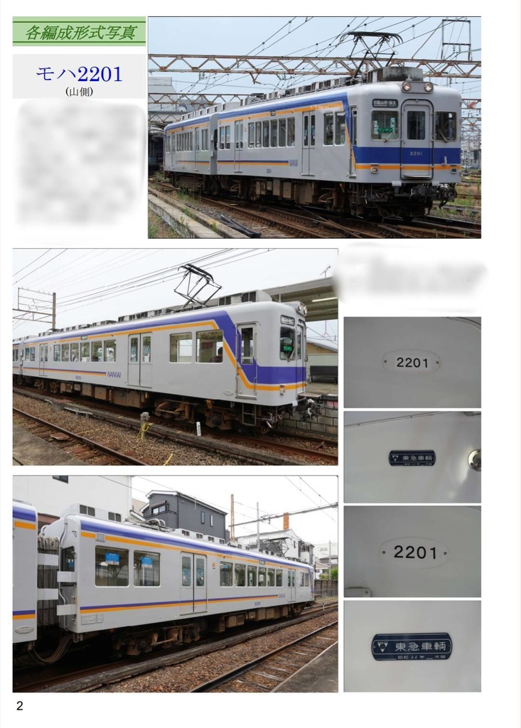 【8月下旬発送予約・ネコポス発送同梱不可】南海2200系・2300系資料写真集