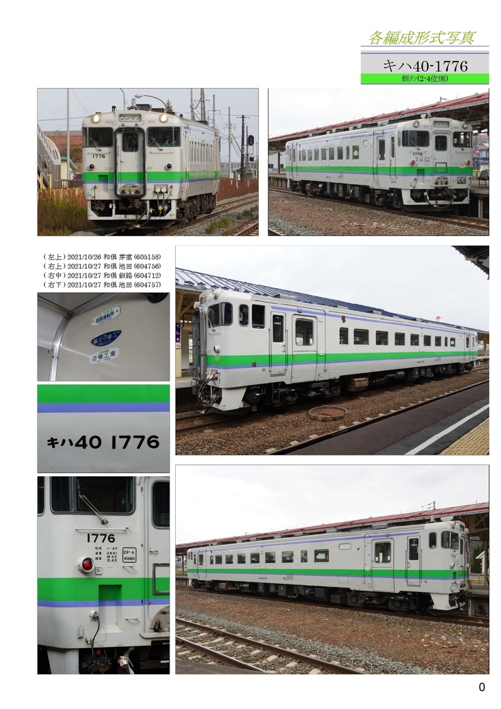 【1月発送予約・ネコポス発送同梱不可】キハ40形旭川・釧路車形式資料写真集