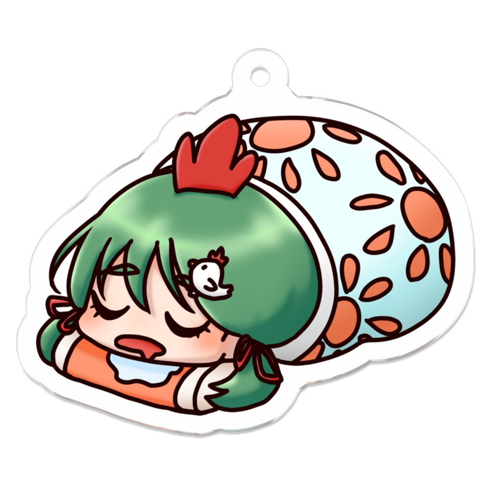 鶏森みどり🐓🌳💚アクリルキーホルダー