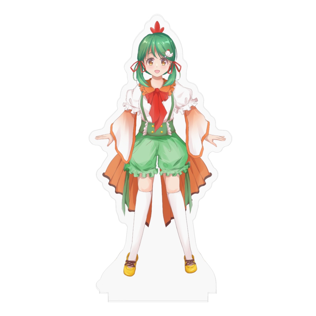 鶏森みどり🐓🌳💚初期衣装アクリルフィギュア