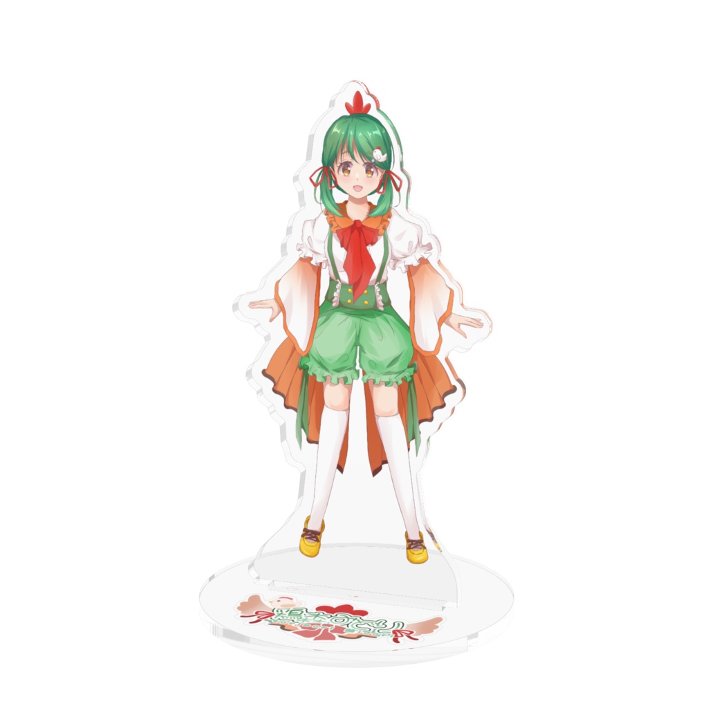 鶏森みどり🐓🌳💚初期衣装アクリルフィギュア