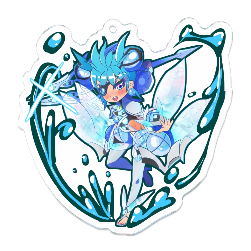 ミクマリ-ACTION-なアクリルキーホルダー