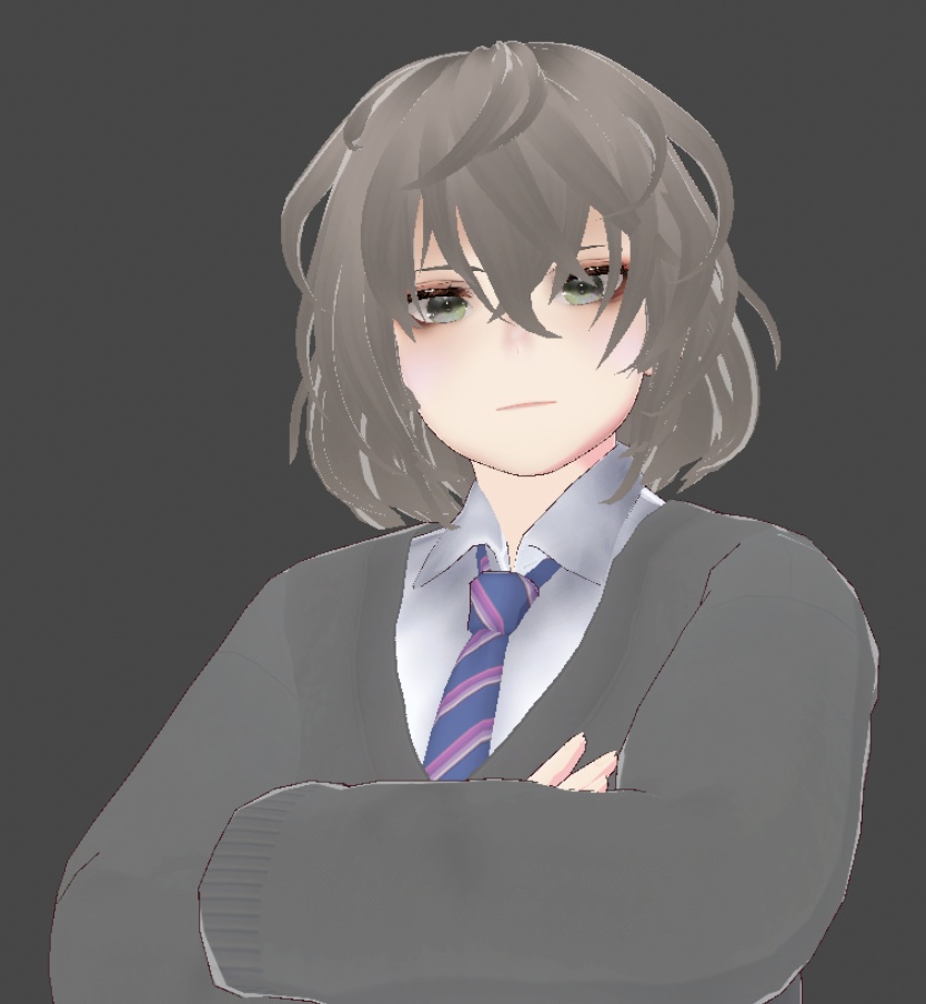 【Vroidヘアプリセット】Shaggy Hair Preset